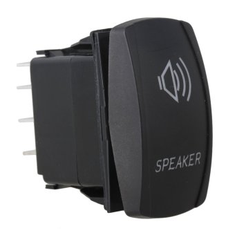 Speaker Pattern Light ON-OFF-ON Rocker Switch for Electric Equipment  