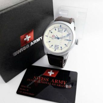Swiss Army DHC SA1212 - Jam Tangan Fashion Pria - Leather Strap -  