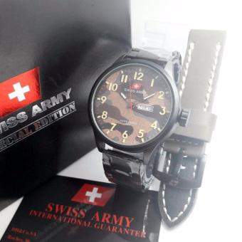 Swiss Army ORY Special Edition Jam Tangan Pria Free ( Box & Tali kulit) Terbaru  