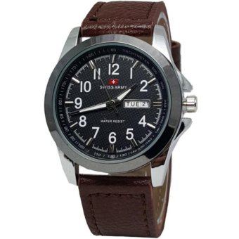 Swiss Army Women's - Jam Tangan Wanita - SA 811 Cokelat - Stainless Steel  