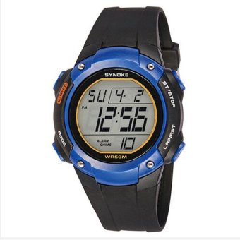 Synoke 62116 Brand Waterproof Watches Men Sport Wristwatch Casual Outdoor 2015 Blue  