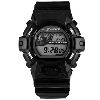 SYNOKE 67556 Fashion Multi-function Digital Waterproof Sports Wrist Watch ss67556_Black  
