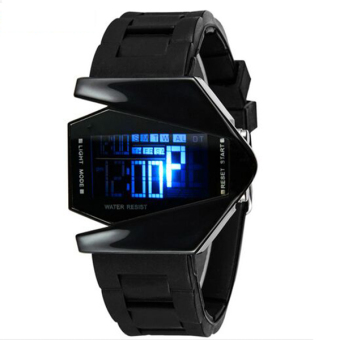 Synoke 80001 Outdoor Casual Digital Men Sport Wristwatch Watch Waterproof 30m Black  