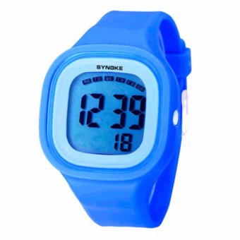 SYNOKE Fashion LED Digital Watch Sport Women Watch Top Brand Luxury Wrist Watches Female Clock(Blue) - intl  
