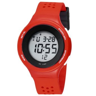 SYNOKE Superthin Design Multi-Functions Swimming Waterproof Digital Sport Wrist Watch ss67866_Red  