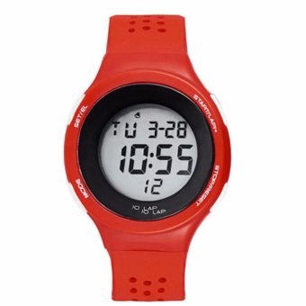 SYNOKE Superthin Design Multi-Functions Swimming Waterproof Digital Sport Wrist Watch(Red) - intl  