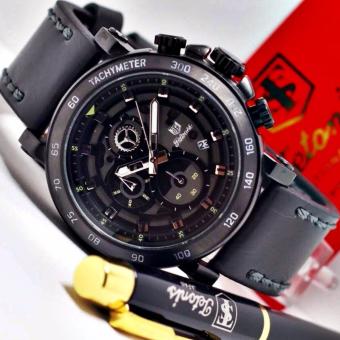 Tetonis - Jam Tangan Pria – Leather Strap – TN 8994B Hitam  