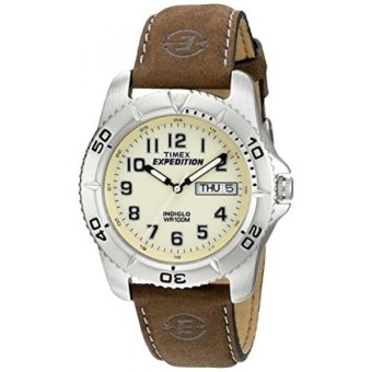 Timex Mens T46681 Expedition Traditional Brown Leather Strap Watch - intl  