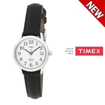 Timex T2H331 Women's Easy Reader Date Leather Strap Watch(Black) - intl  
