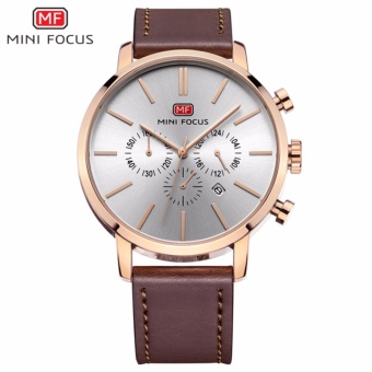 Top Brand Luxury Chronograph Men Sports Watches Stainless Steel Quartz Watch Men Army Military Wrist Watch Male Mini Focus Clock - intl  