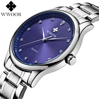 Top Brand Men Business Waterproof Watches Men's Casual Quartz Watch Hour Male Clock Stainless Steel Wristwatch - intl  