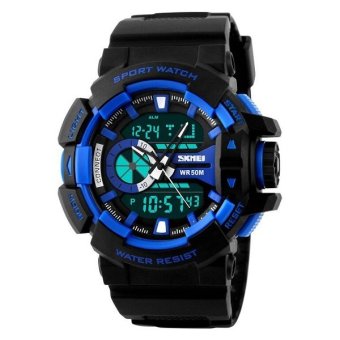 Trend SKMEI Casio Men Sport LED Watch Water Resistant 50m - AD1117 - Blue  