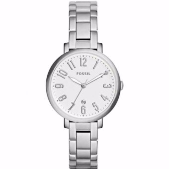 Triple 8 Collection - Fossil ES3969 Jaqcueline Date - Jam tangan Wanita Silver  