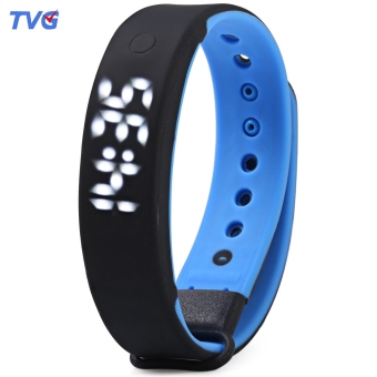 TVG KM - 133S Unisex LED Digital Watch Calendar Water Resistance Magnetic Sport Wristwatch (Blue)  