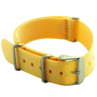 Twinklenorth 20mm Yellow Nato Strap Nylon Military Watch Band Strap Watchband NATO-004  