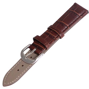 Twinklenorth 22mm Brown Genuine Leather Watch Strap Band  