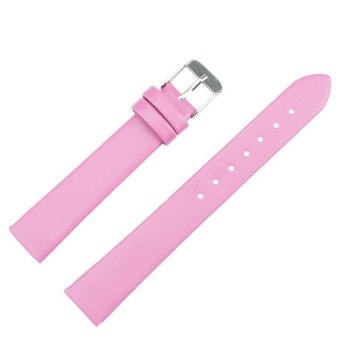 UJS 16mm Women Fashion Leather Watch Strap Watch Band Pink  