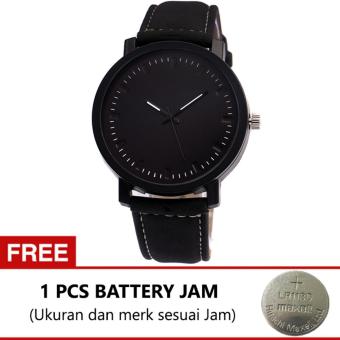 Unisex Men Men Quartz Analog Wrist Watch Watches Black + Battery Jam  