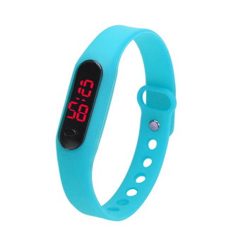 Unisex Sports Casual Date Sports Bracelet Digital Watch (Blue) - intl  