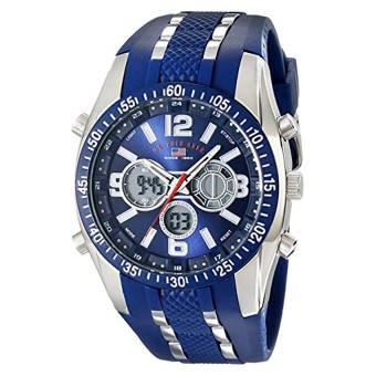 U.S. Polo Assn. Sport Men's US9284 Blue and Silver-Tone Analog/Digital Chronograph Watch - intl  
