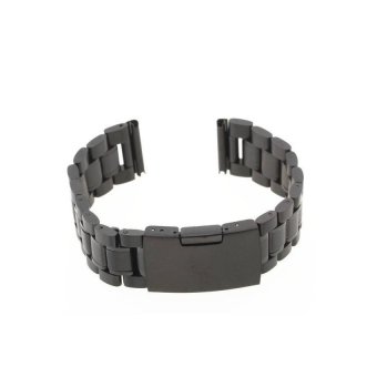 VR_Tech Steel Strap Watch 20mm Unisex Black - intl  