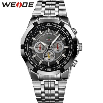 WEIDE Men Sport Watches Men's Quartz Watch Military Diver Full Steel Luxury Brand Fashion Army Wristwatches 1010 - intl  