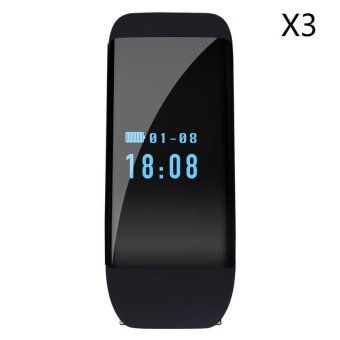 Wholesale SKMEI Smart Wrist Band Touch Screen Waterproof Heart Rate Monitor Wristband Fitness Bracelet for IOS Android D21,3pcs/pack - intl  