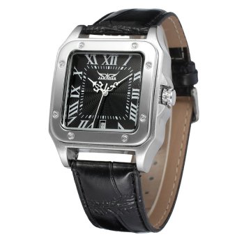 Winner Men Mechanical Automatic Dress Watch with Gift Box WRG8073M3S2 (Black)  
