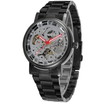 Winner Men's Stainless Steel Skeleton Wrist Watch WRG8028M4B3  