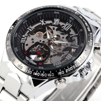 Winner New Number Sport Design Bezel Golden Watch Mens Watches Top Brand Luxury Montre Homme Clock Men Automatic Skeleton Watch - intl  
