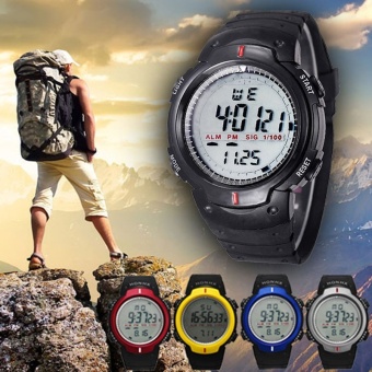 W@M Waterproof Outdoor Mountaineering Sports Men Digital LED Wrist Watch - intl  