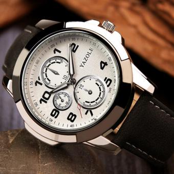 YAZOLE atas merek mewah menonton pria arloji bisnis kuarsa jam tangan pria Sport kuarsa dunia YZL350-Black - ???? ??????  