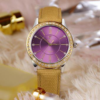 YAZOLE Gold Diamond Quartz Watch Women Ladies Famous Brand Luxury Golden Wrist Watch Female Clock YZL361P-Yellow - intl  