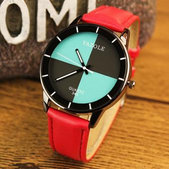 YAZOLE Top Luxury Brand Watches Fashion Women Quartz Watch Female Wristwatches Quartz-watch YZL345G-Red - intl  