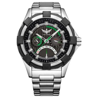 YELANG V1208.2 Waterproof Tritium Gas Green Luminous Men Sports Automatic Mechanical Watch  
