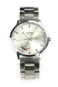 Yika Casual Stainless Steel Band Quartz Analog Wrist Watch (White)  