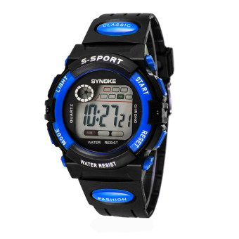 Yika SY Watch Sport Quartz Wrist Men Mens Analog Digital #S Waterproof Military (Blue)  