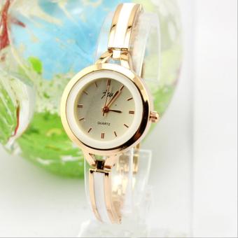 Yika Women Bracelet Watch Quartz Analog Wrist Watch (White)  
