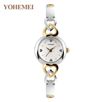 YOHEMEI 0194 Luxury Brand Women Fashion Quartz Watches Ladies Waterproof Casual Watch - White - intl  