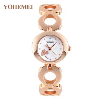 YOHEMEI Bracelet Style Women's Quartz Watch Ladies Luxury Watches Girl's Wrist Watch - White - intl  