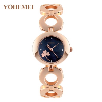 YOHEMEI Ladies Bracelet Luxury Watches Women's Quartz Watch Girl's Wrist Watch - Black - intl  