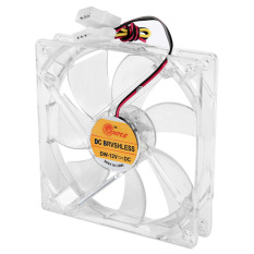 8cm Mini Quiet Clear Shell Colorful LED 4 Pin Connector Computer Desktop PC Case CPU Cooler Cooling Fan (Intl)