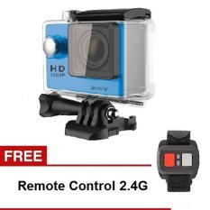 Action Camera T4shops W9 1080P Full HD Wifi 2 inch Screen + Remote - Biru