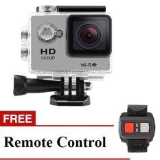 Action Camera T4shops W9 1080P Full HD Wifi 2 inch Screen + Remote - Silver