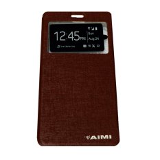 Aimi Untuk Samsung Galaxy J1 Ace / J110 Flipshell / Flipcover /Sarung Case - Coklat