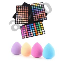 AIUEO Eye Shadows Professional Makeup 180 Color Eyeshadow Make Up Kit Palette Set Cosmetics P180 Bundling Spon Beauty Blender 1 pcs