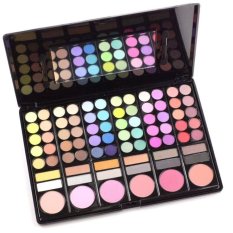 AIUEO Palette Makeup Kit Set Box 78 Colour - Kotak Kosmetik Eyeshadow BlushOn Lipstick Shading