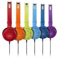 AKG K420 Lightweight Stereo Foldable Mini Headphones - (Light Blue)