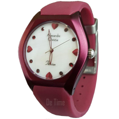 Alexandre Christie AV2386 Jam Tangan Wanita Strap Rubber Ungu