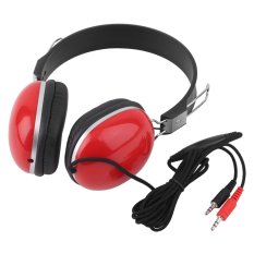 Allwin Wired Headset Gaming USB Microphone Headphone with Mic 3.5mm for PC Computer (Red) (Intl)